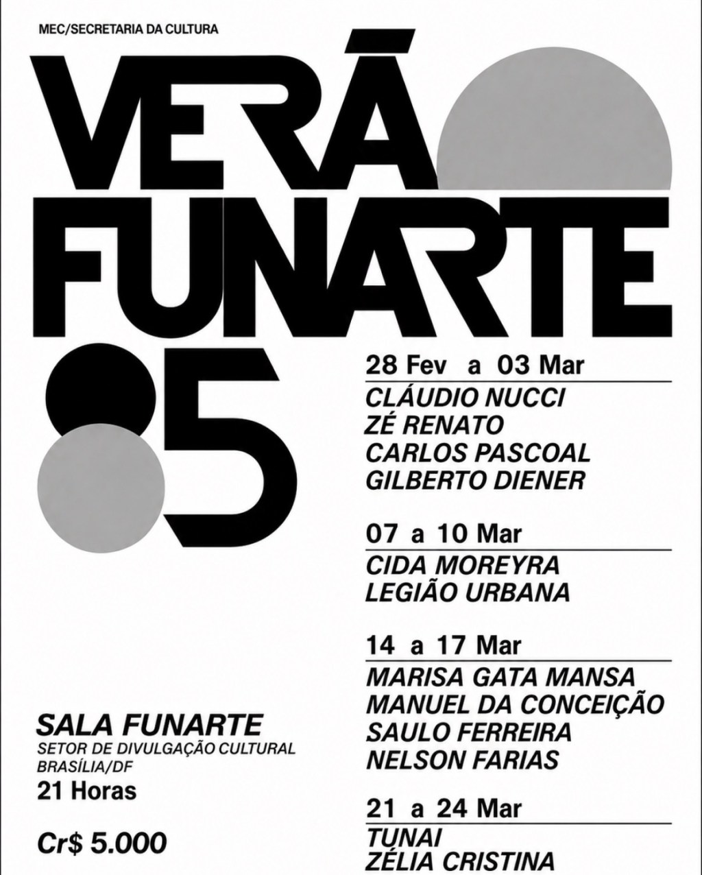 Verão Funarte 85